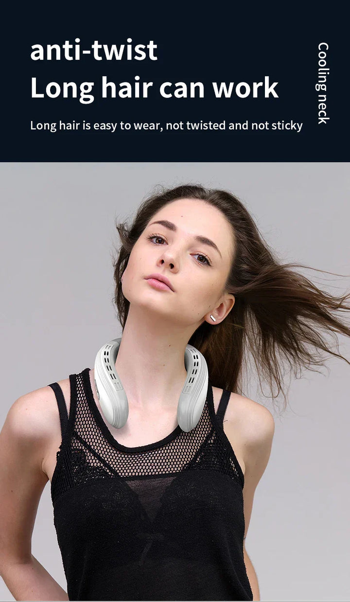 Portable Neck Fan | Hands-Free Cooling & Long Battery | Outdoor, Travel & Work