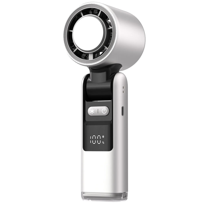 Portable Mini Fan | 100 Speeds, Foldable & USB Rechargeable | Desk & Travel 