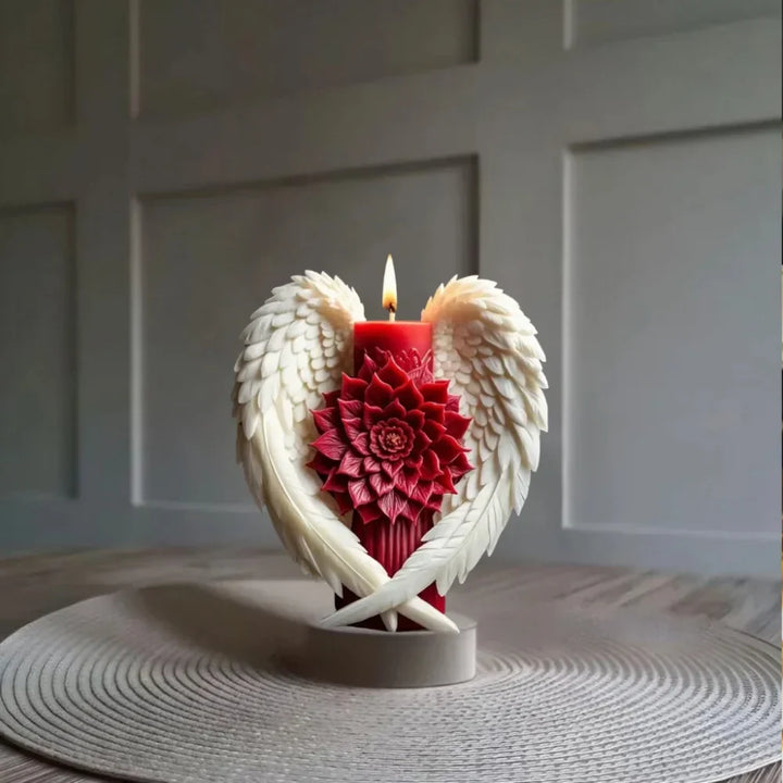 Angel Wing Candle Holder | Sculptural Floral Decor | Altar & Table