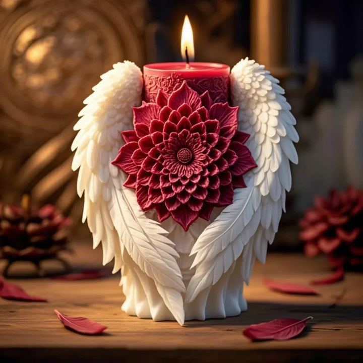 Angel Wing Candle Holder | Sculptural Floral Decor | Altar & Table