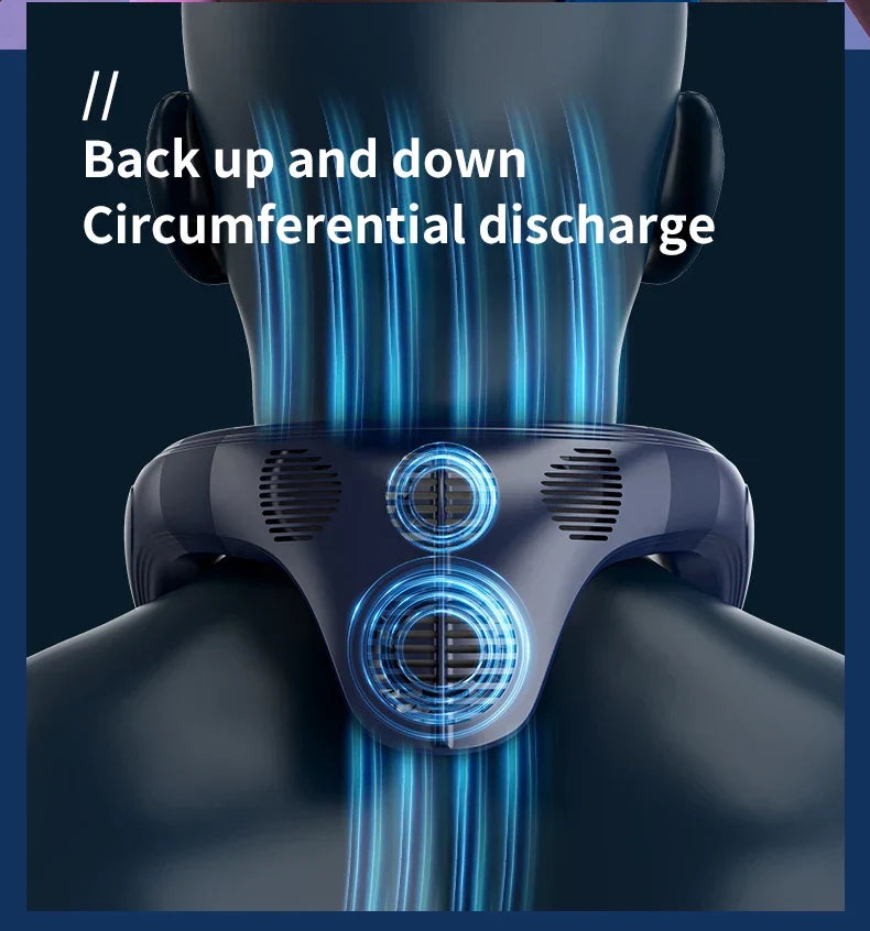 Portable Neck Fan | Hands-Free Cooling & Long Battery | Outdoor, Travel & Work