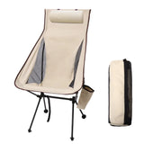 High Back Camping Chair | Breathable Mesh, Compact Fold | Portable for Sand, Travel