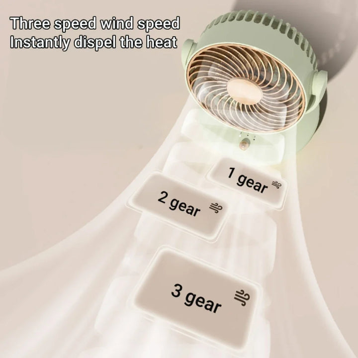 Desk Fan | Ultra-Quiet, 3-Speed | Bedroom & Home Office