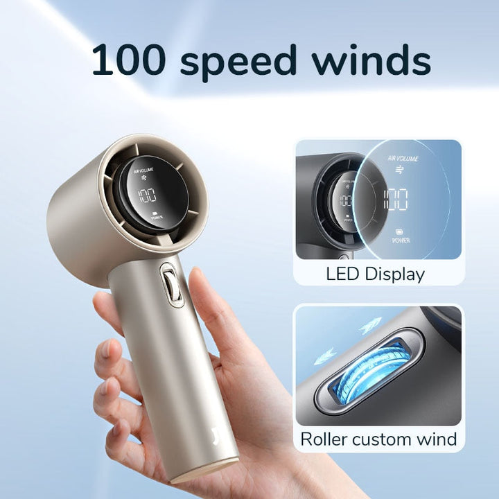 Portable Handheld Turbo Fan High Speed Digital Mini Fan