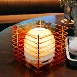 Modern Acrylic Cube Table Lamp | Designer Ambient Glow | Bedside, Desk
