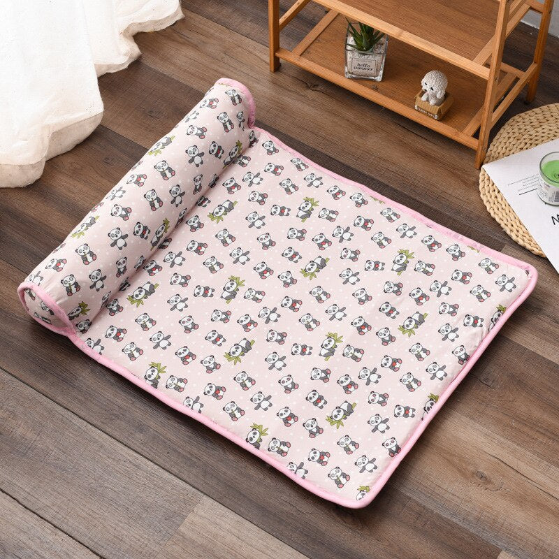 Pet Cooling Mat | Ice Silk Breathable Relief | Travel Car & Bed