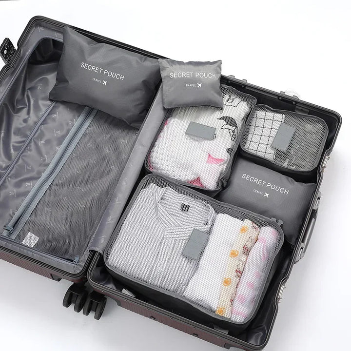 Travel Packing Cubes 6 Pc Set | Organizers for Suitcases | Vacation & Trips