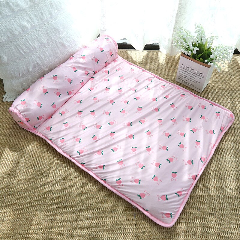Pet Cooling Mat | Ice Silk Breathable Relief | Travel Car & Bed