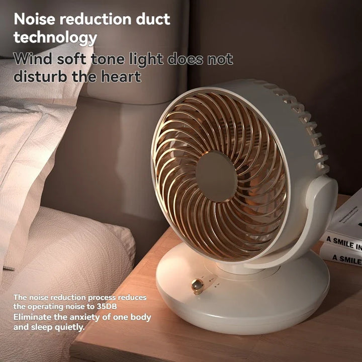 Desk Fan | Ultra-Quiet, 3-Speed | Bedroom & Home Office