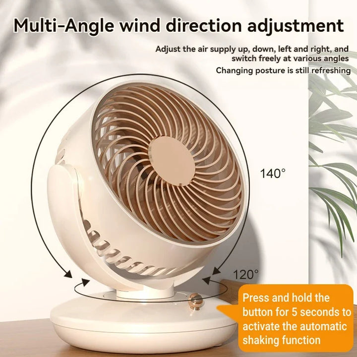 Desk Fan | Ultra-Quiet, 3-Speed | Bedroom & Home Office