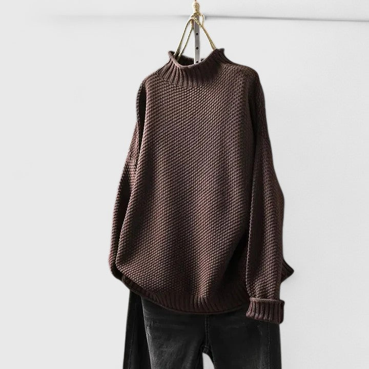 Covernorth Women's Oversized Knit Turtleneck Sweater