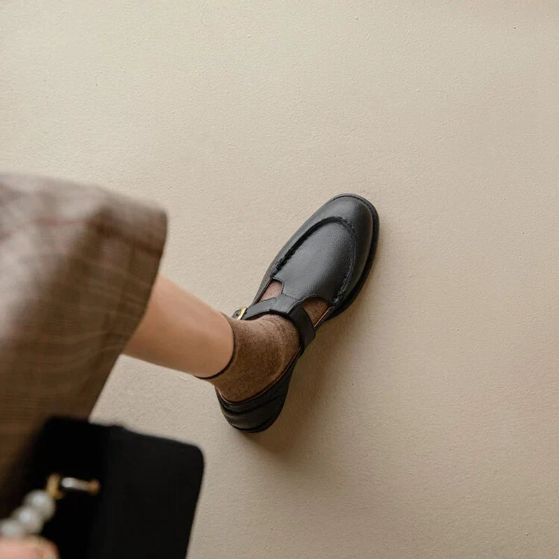 Women’s Buckle Strap Mary Jane Loafers