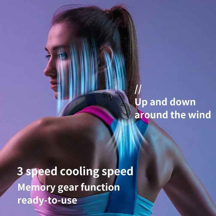 Portable Neck Fan | Hands-Free Cooling & Long Battery | Outdoor, Travel & Work