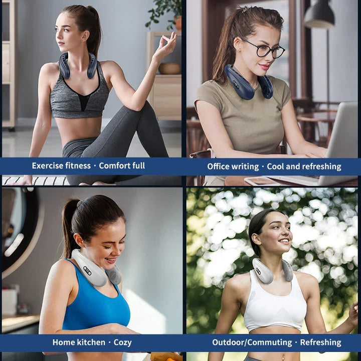 Portable Neck Fan | Hands-Free Cooling & Long Battery | Outdoor, Travel & Work