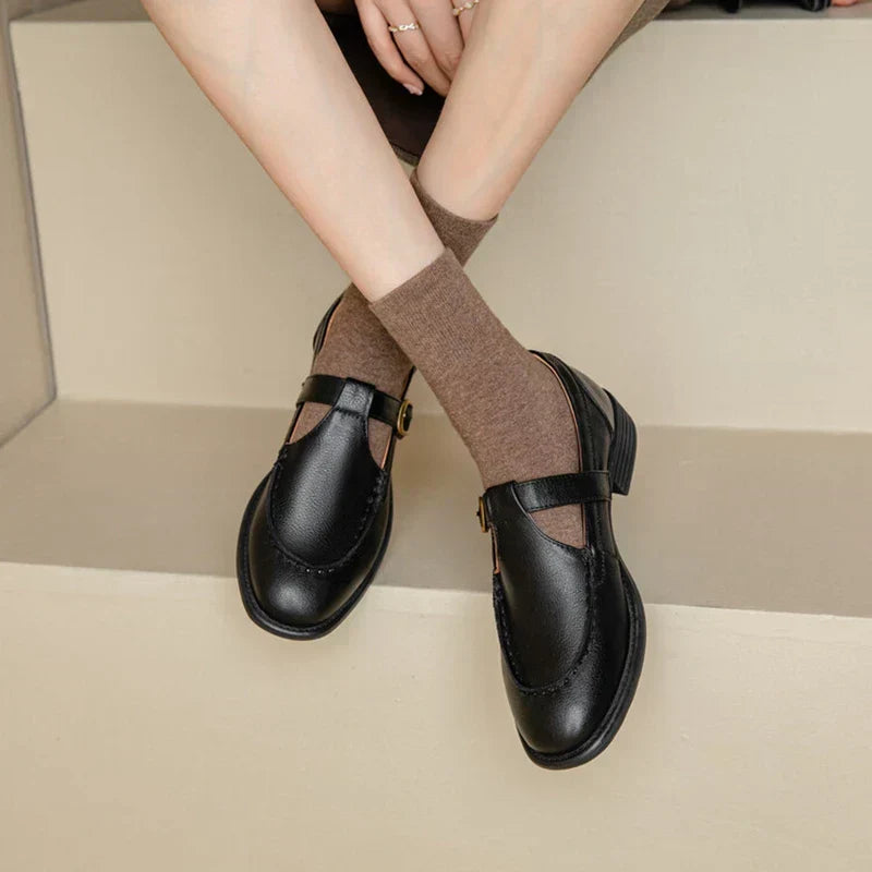 Women’s Buckle Strap Mary Jane Loafers