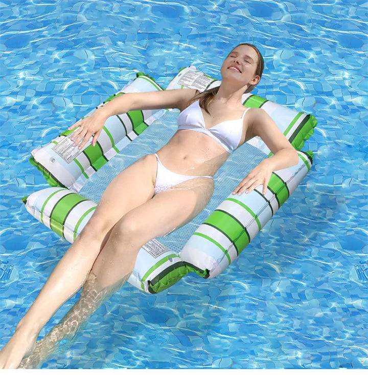 Inflatable Water Hammock | Cooling Mesh Seat | Pool & Lake Lounge