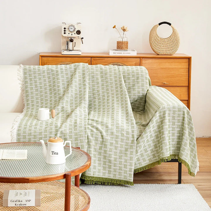Woven Sofa Cover Throw | Protective Draping | Living Room & Lounge