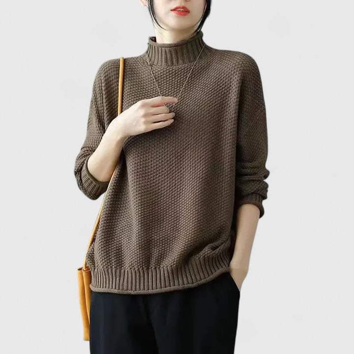 Covernorth Women's Oversized Knit Turtleneck Sweater