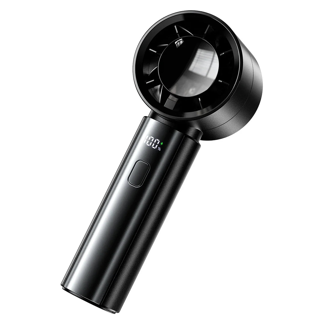 Bladeless Handheld Fan | LED Battery Display | Desk & Travel