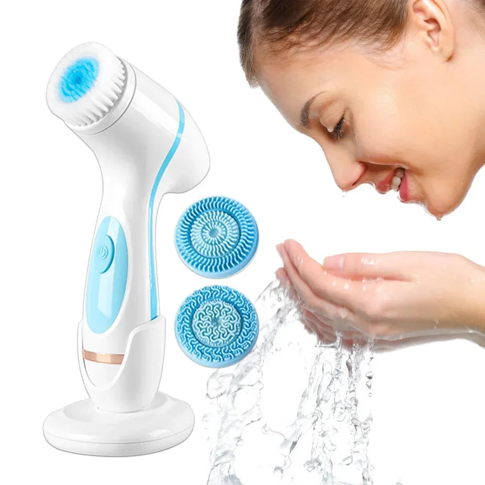 Facial Cleansing Brush | Waterproof Rotating Spin | Skincare Spa