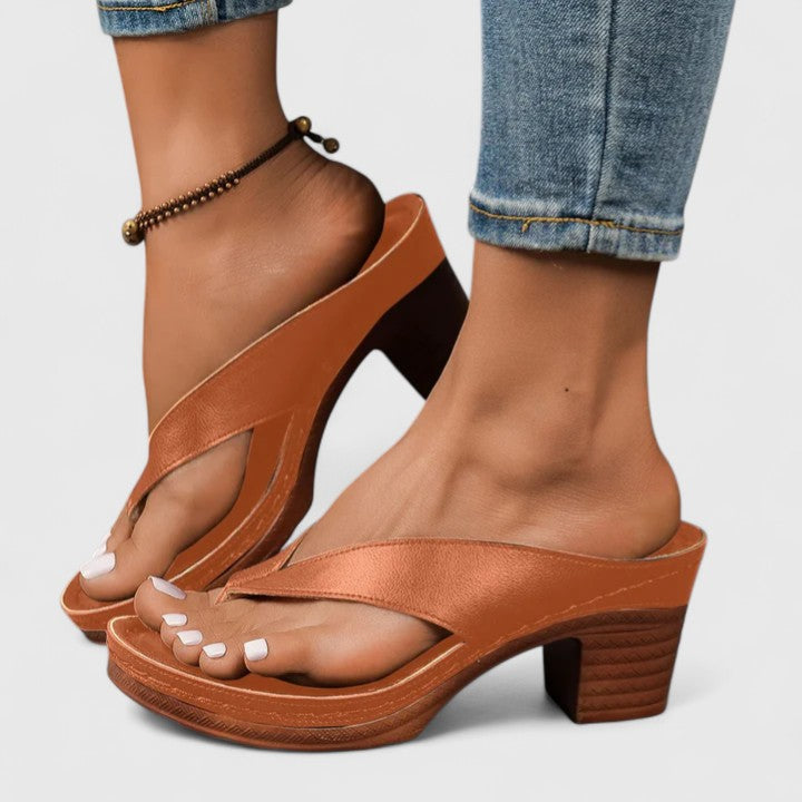 Women's Thong Heeled Sandals