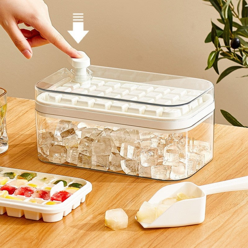 Ice Dispenser Box | One-Push Release & Large Capacity | Kitchen & Bar