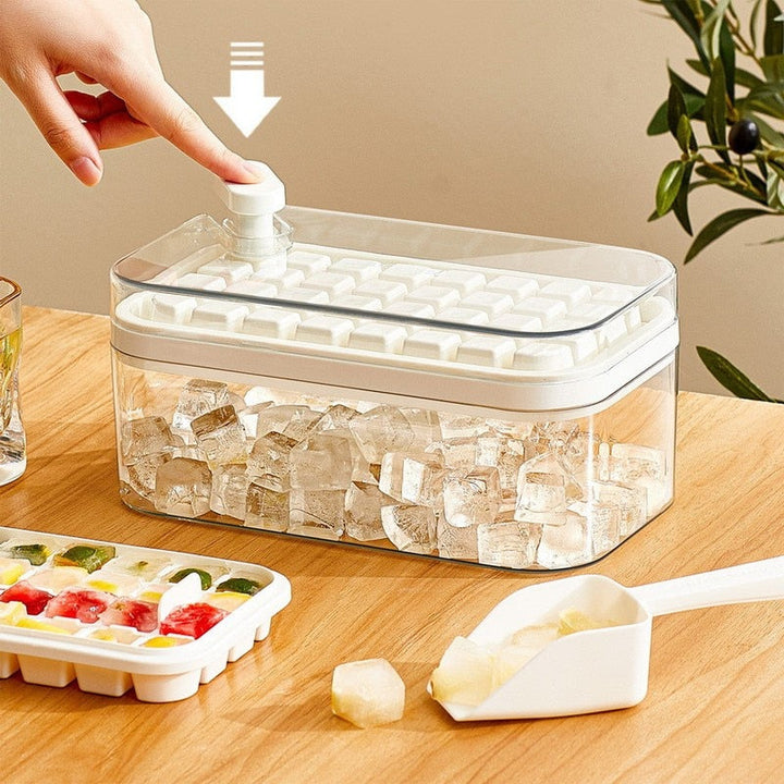 Ice Dispenser Box | One-Push Release & Large Capacity | Kitchen & Bar