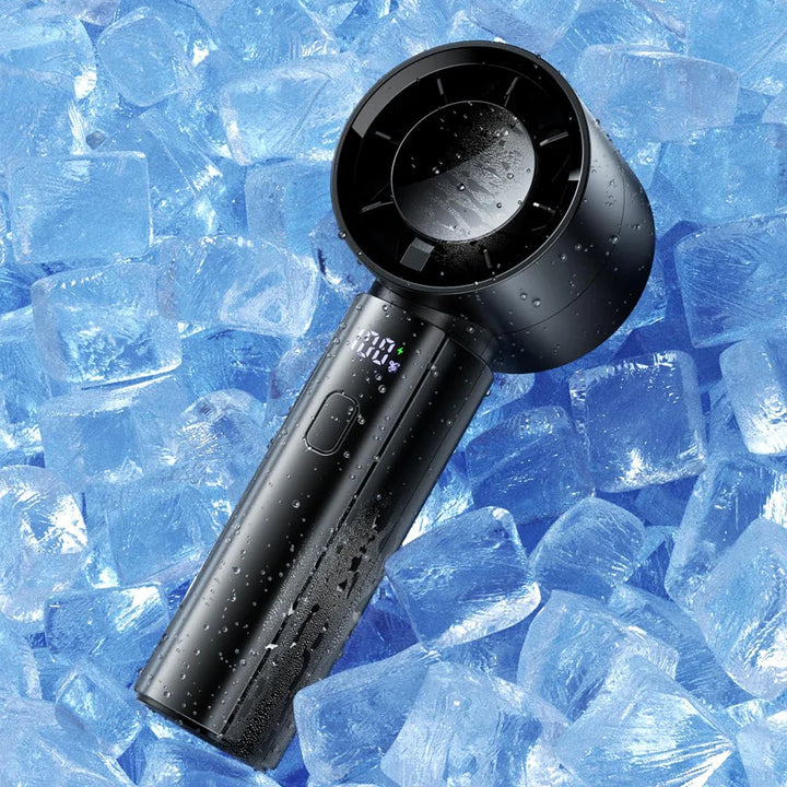 Bladeless Handheld Fan | LED Battery Display | Desk & Travel