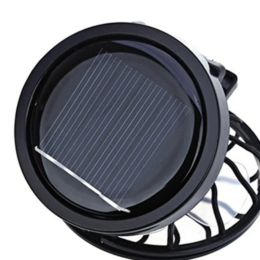 Solar Clip On Hat Fan │ Portable Mini Cooling │ Travel & Fishing │ Black