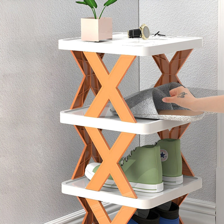 Shoe Rack Stand │ Stackable Space Saver │ Entryway Corner