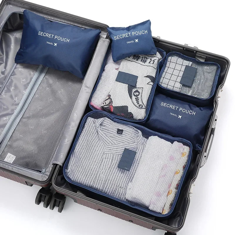 Travel Packing Cubes 6 Pc Set | Organizers for Suitcases | Vacation & Trips