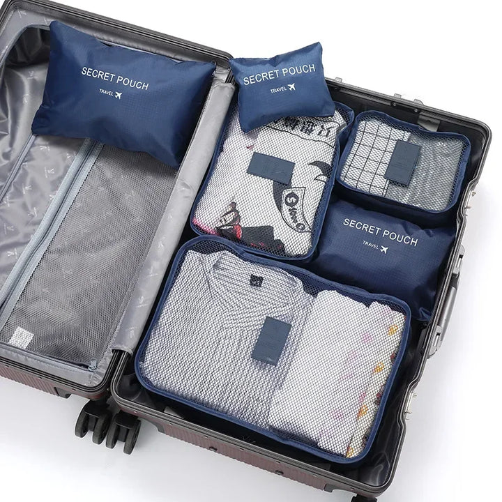 Travel Packing Cubes 6 Pc Set | Organizers for Suitcases | Vacation & Trips