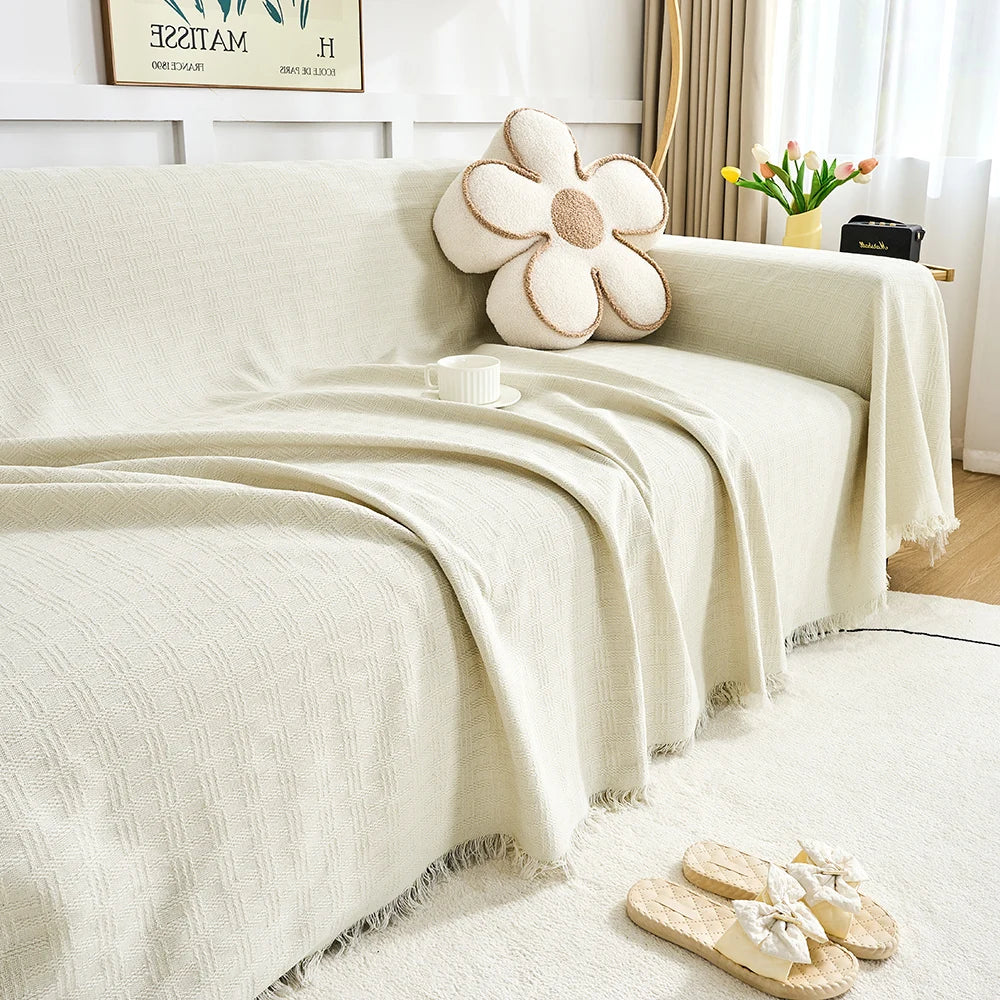 Woven Sofa Cover Throw | Protective Draping | Living Room & Lounge