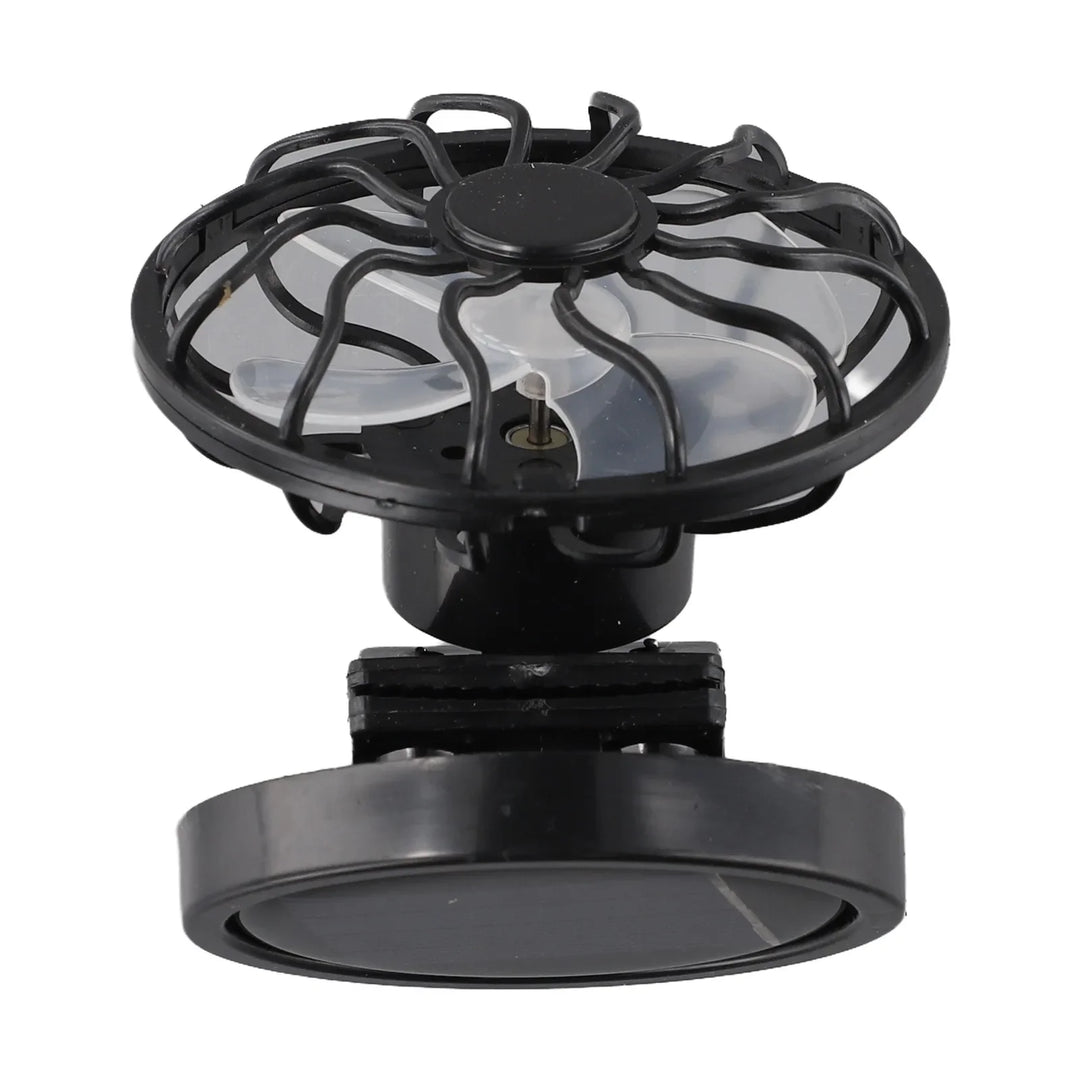 Solar Clip On Hat Fan │ Portable Mini Cooling │ Travel & Fishing │ Black