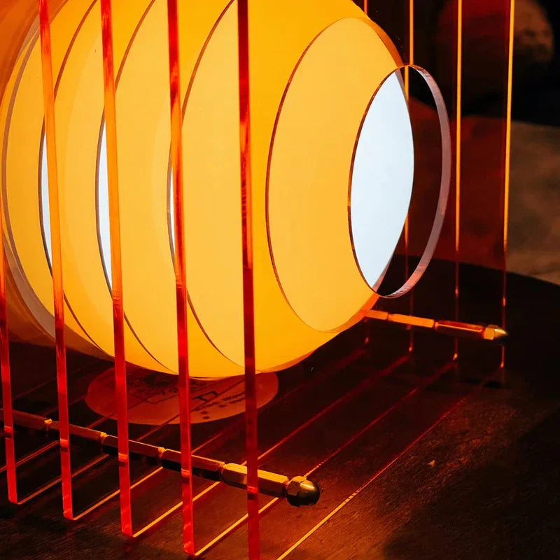 Modern Acrylic Cube Table Lamp | Designer Ambient Glow | Bedside, Desk
