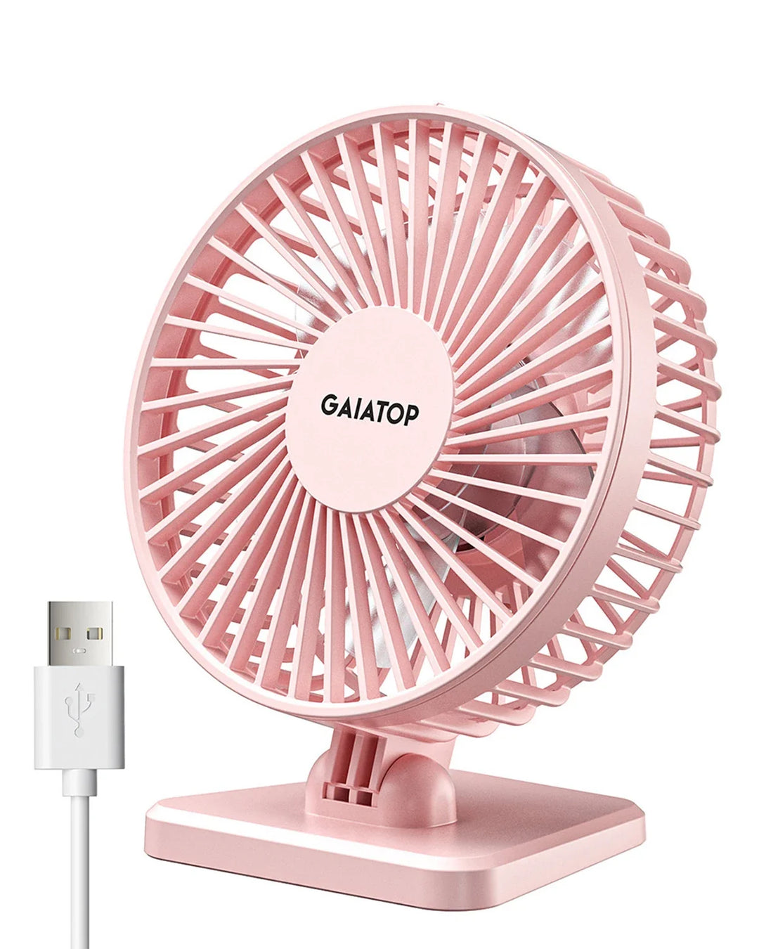 USB Desk Fan │ 3-Speed Quiet Airflow │ Bedside & Office Table