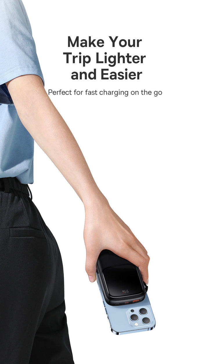 Mini Power Bank with Cable | 10000mAh Fast Charging | Travel & Daily Use