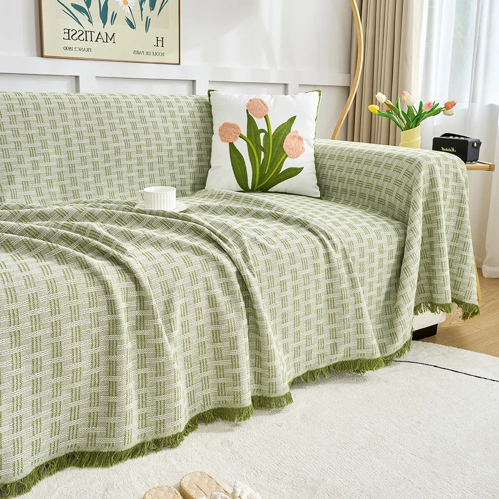 Woven Sofa Cover Throw | Protective Draping | Living Room & Lounge