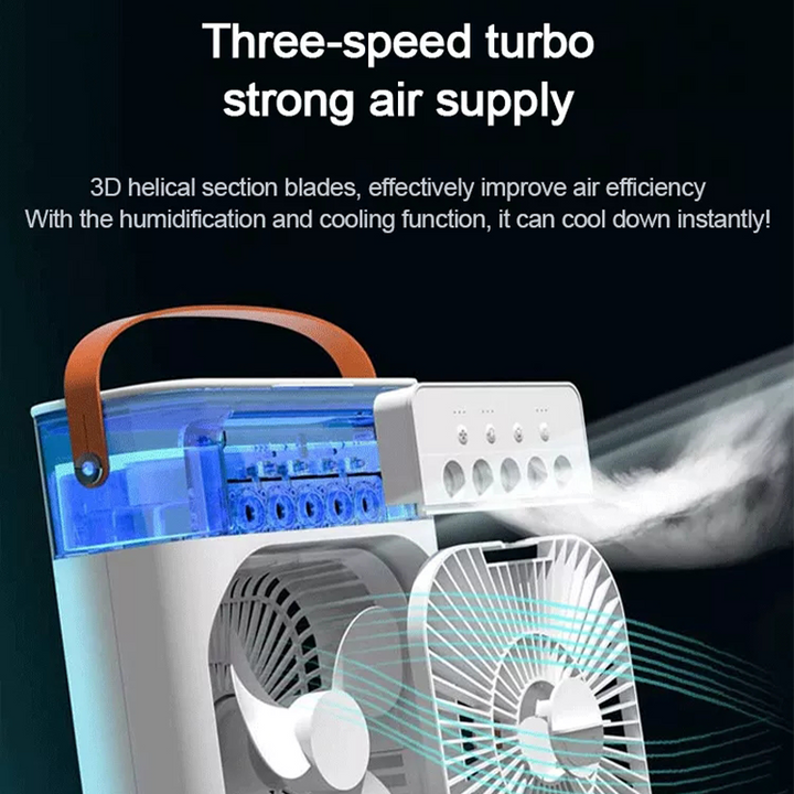Portable 3-Speed Desktop Air Cooler Mist Cooling Fan