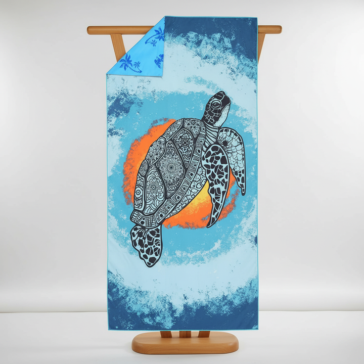 Patterned Beach Towel | Sand Free Quick Dry | Pool Lounge