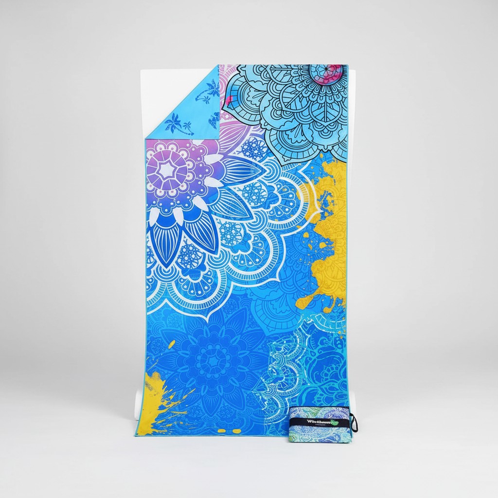 Patterned Beach Towel | Sand Free Quick Dry | Pool Lounge