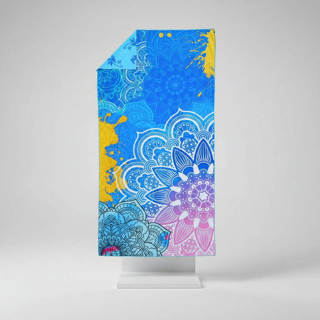 Patterned Beach Towel | Sand Free Quick Dry | Pool Lounge