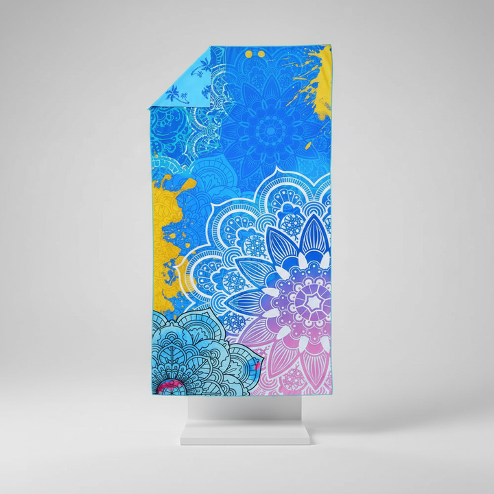 Patterned Beach Towel | Sand Free Quick Dry | Pool Lounge
