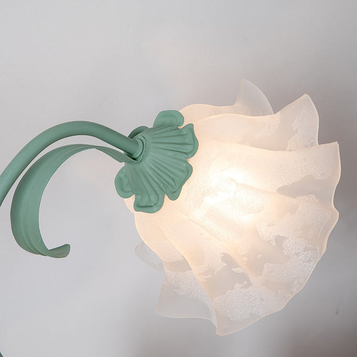 Tulip Flower Desk Lamp | Warm Glow | Bedside, Nursery & Study | Green