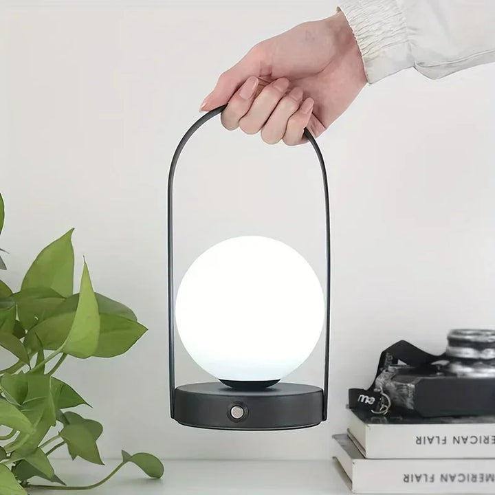 Portable Arc Table Lamp | Cordless, Rechargeable | Patio & Bedroom