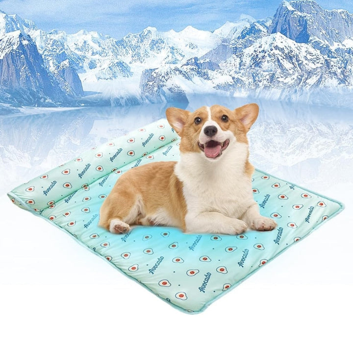 Pet Cooling Mat | Ice Silk Breathable Relief | Travel Car & Bed