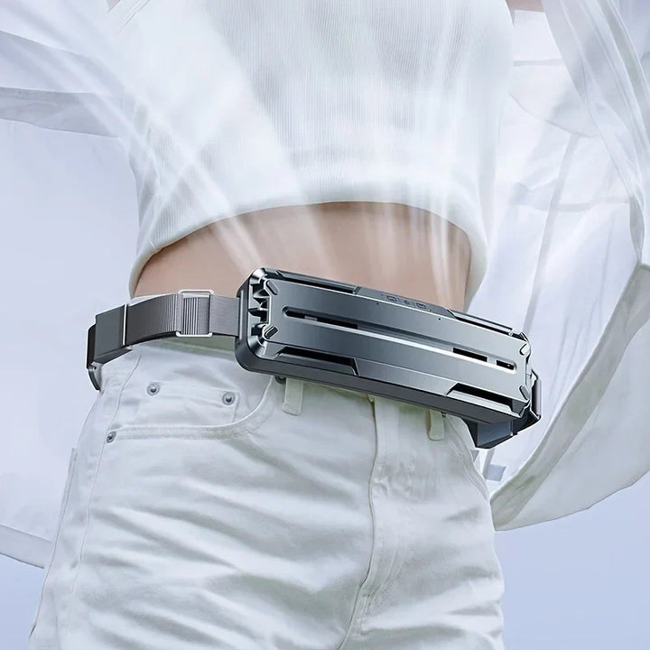 Waist Clip Fan | Hands-Free Wearable Air Cooler | Cycling & Travel