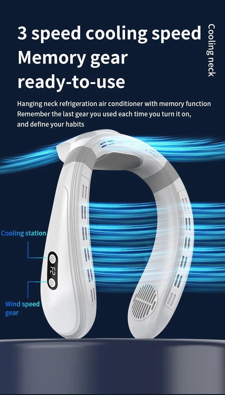 Portable Neck Fan | Hands-Free Cooling & Long Battery | Outdoor, Travel & Work