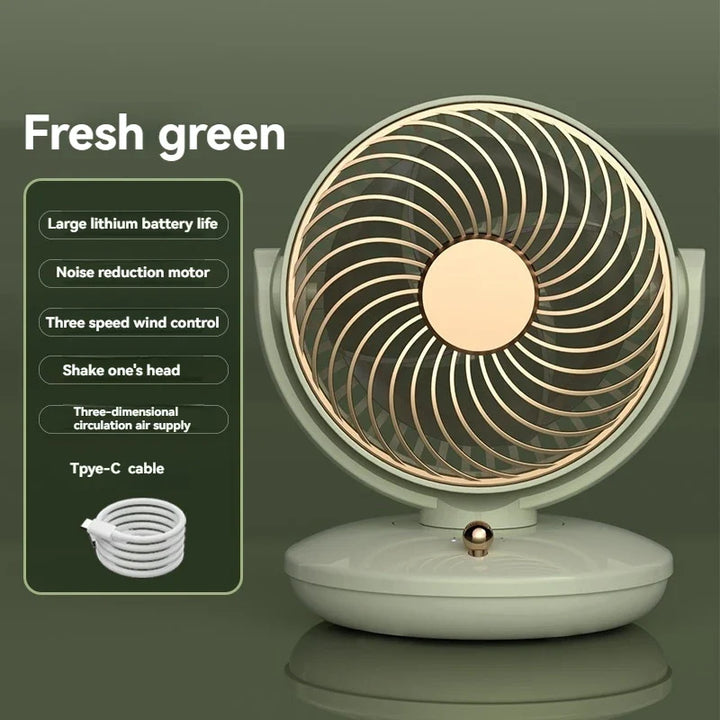 Desk Fan | Ultra-Quiet, 3-Speed | Bedroom & Home Office