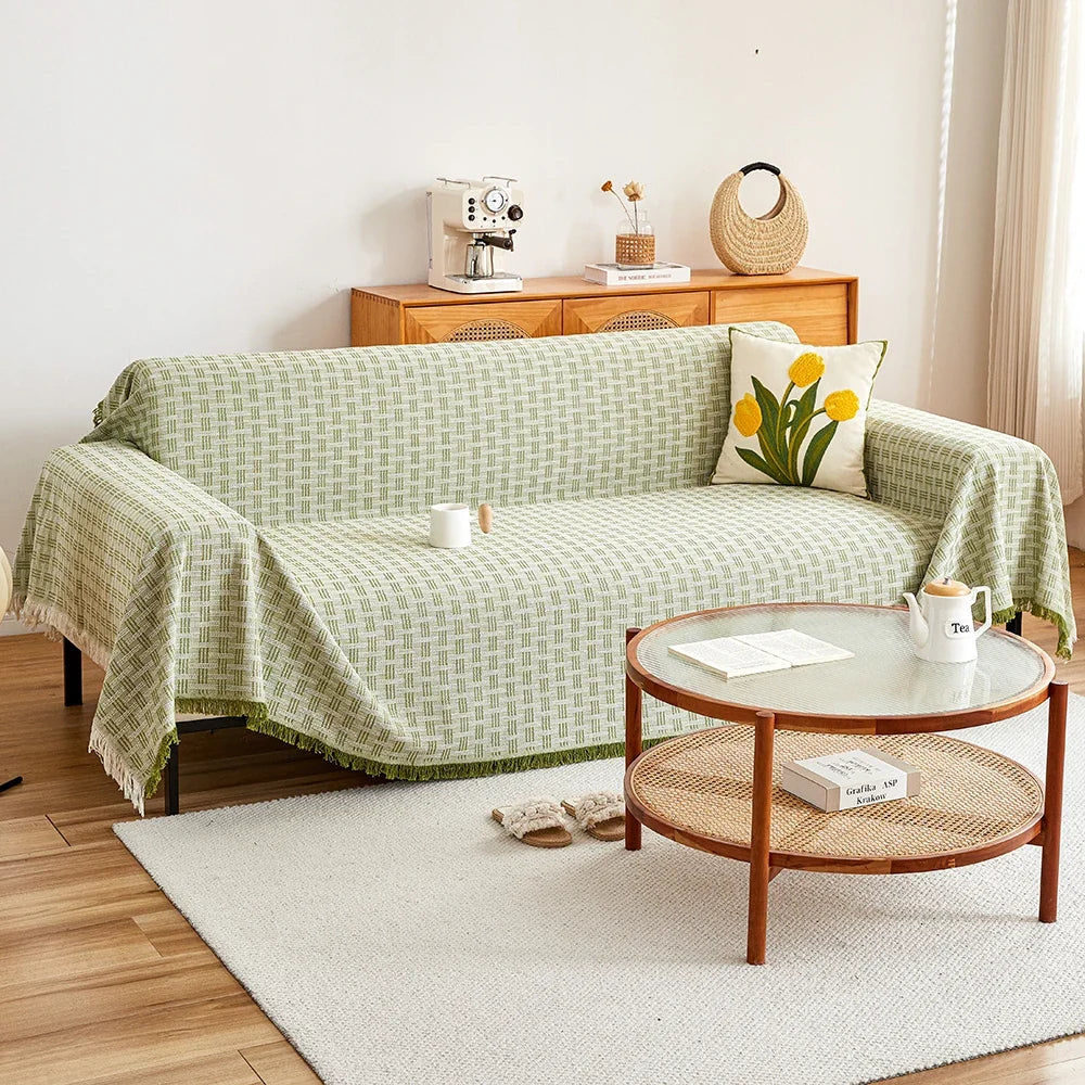 Woven Sofa Cover Throw | Protective Draping | Living Room & Lounge